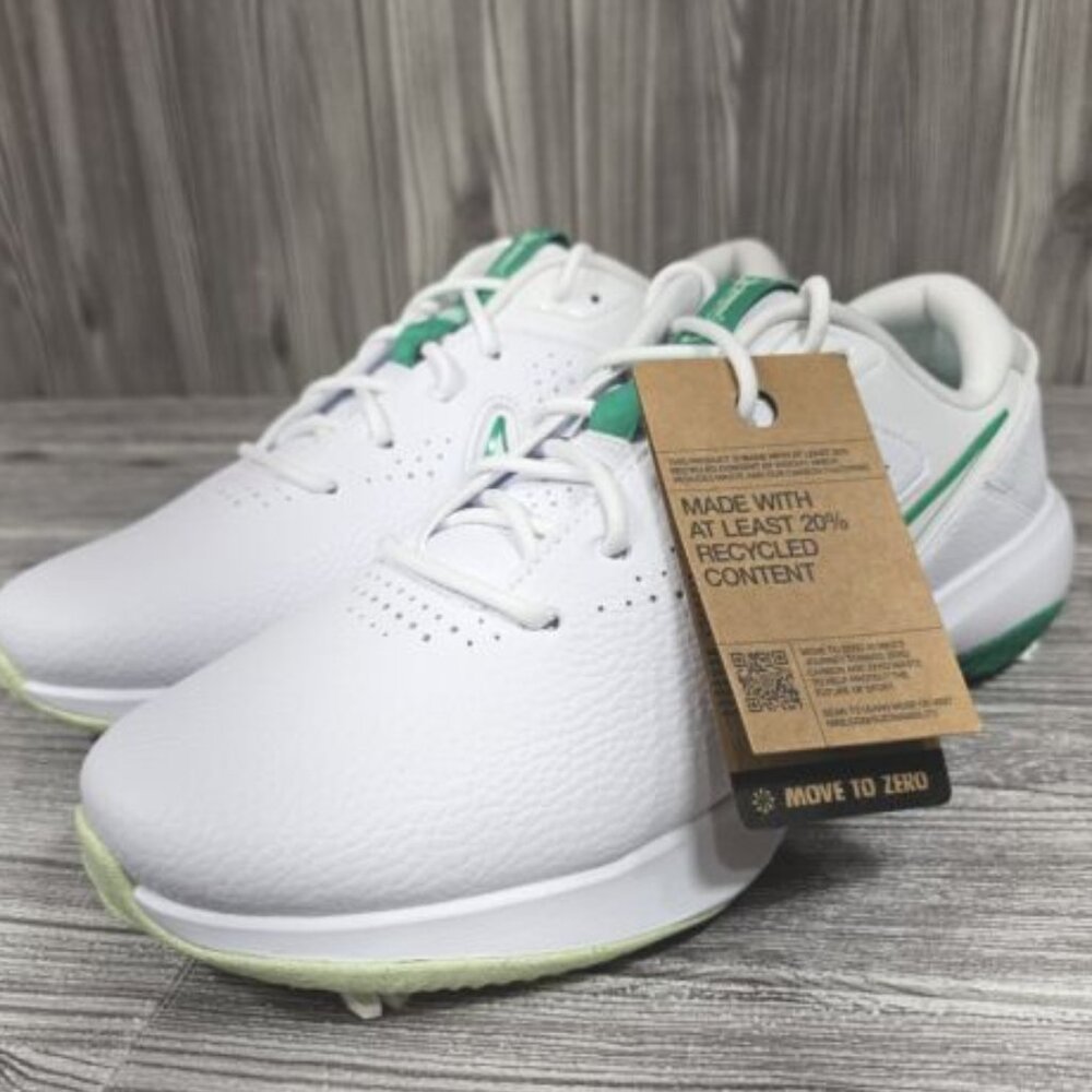Nike Victory Pro 3 Wide Fit Golf Shoes White/GreenDX9028-103 Men's Size10.5 NEW